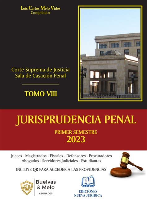 Jurisprudencia Penal Tomo Viii Primer Semestre 2023 Ediciones Nueva