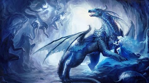 Download Ice Eastern Dragon Wallpaper