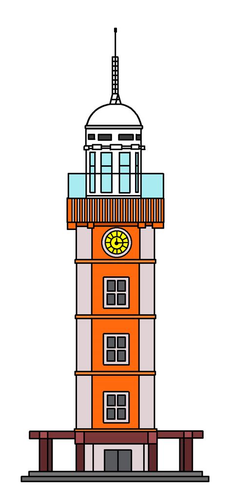 Dharan Ghanta Ghar. Dharan Clock Tower drawing clipart | Clipart Nepal