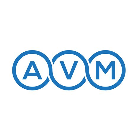 AVM letter logo design on white background. AVM creative initials letter logo concept. AVM ...