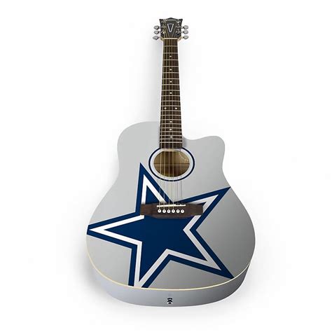 Woodrow Dallas Cowboys Acoustic Guitar With Gigbag Acnfl09 Reverb