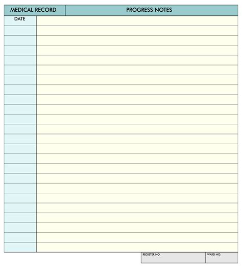 9 Best Images Of Printable Nurses Notes Template Blank Nursing