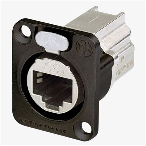 NEUTRIK NE8FDX P6 B ETHERCON CAT6A Panel Mounting Shielded