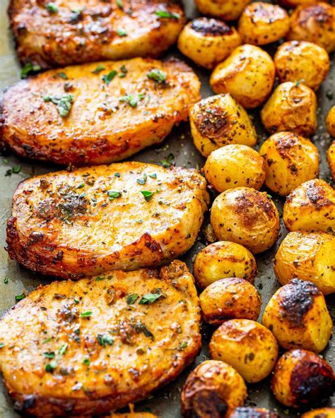 Ranch Pork Chops And Potatoes Sheet Pan Dinner Sheet Pan Dinners