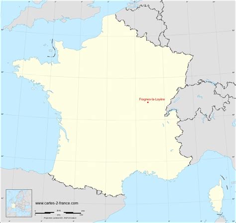 CARTE DE FRAGNES LA LOYèRE Situation géographique et population de