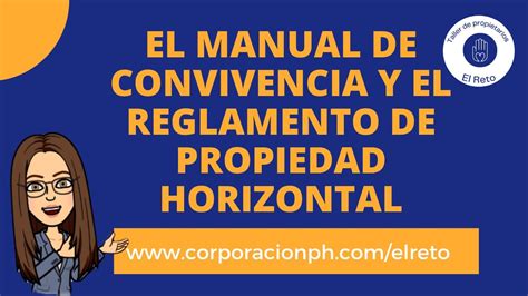 Cuál es el alcance del manual de convivencia en la propiedad