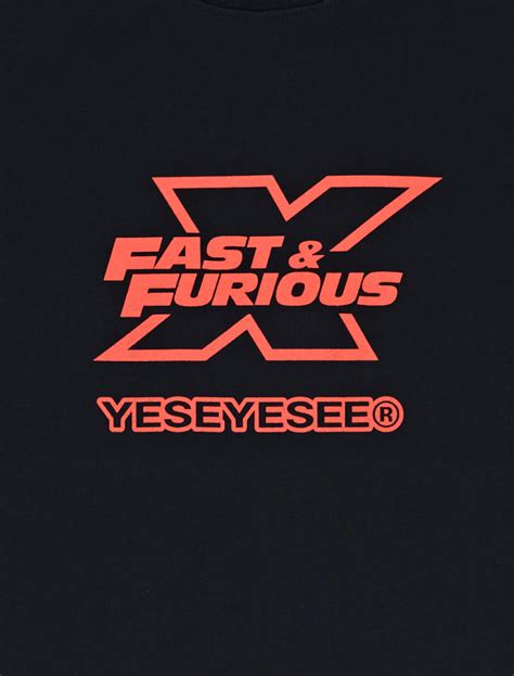 Y E S X Fast Furious Emblem Tee Black