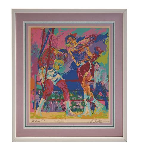 George Foreman World Heavyweight Champion Signed Serigraph By Leroy Neiman