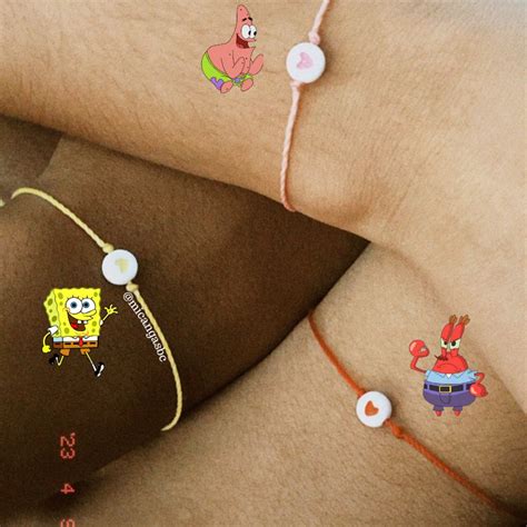 Pulseira Da Amizade Bob Esponja Shopee Brasil