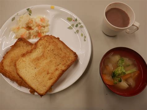 12月4日 朝食 山のふるさと合宿 かじかの里学園