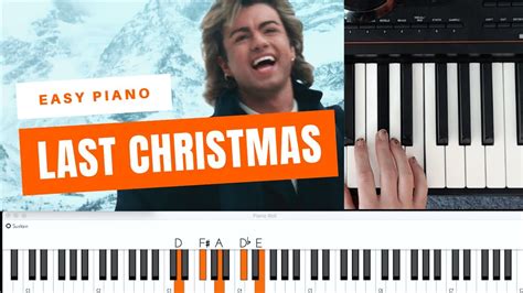 Last Christmas Easy Piano Tutorial Iconic Synth Part Youtube