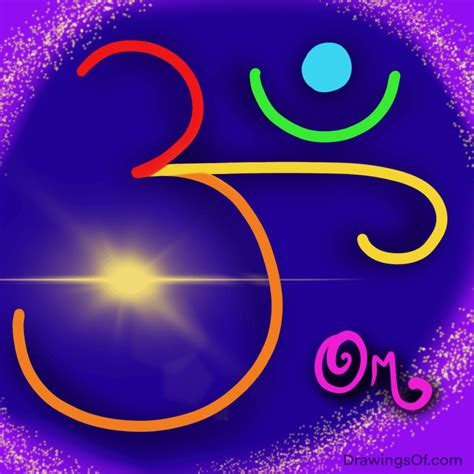 The Om Symbol Meaning, and Drawing It - Drawings Of...