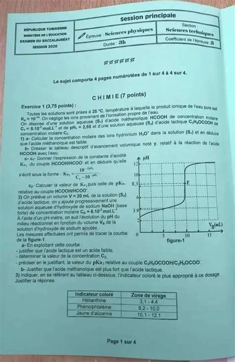 Bac Technique Physique La Correction Du Sujet De Lexamen Des Sciences