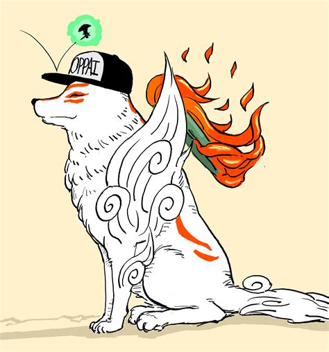 Amaterasu And Issun Ookami Drawn By Bb Baalbuddy Danbooru