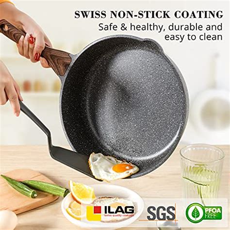 Sensarte Nonstick Deep Frying Pan Skillet Inch Saute Pan With