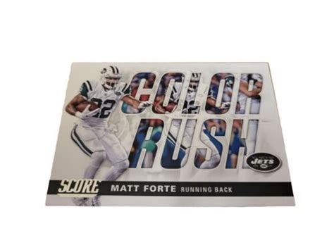 Panini Score Football Matt Forte Color Rush New York Jets Nfl