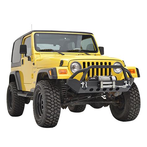 87 06 Jeep Wrangler Tj Yj Stubby Front Bumper 51 0037 Paramount Automotive