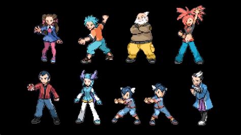 All Hoenn Gym Leaders Pokemon Black White Youtube