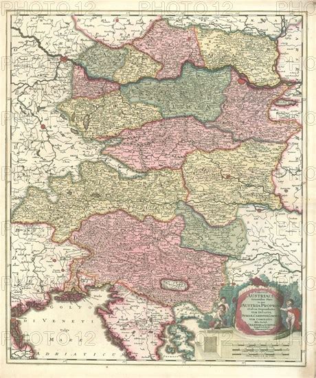 Map Circuli Austriaci Orientalior Pars In Qua Austria Propria Et Ab Ea