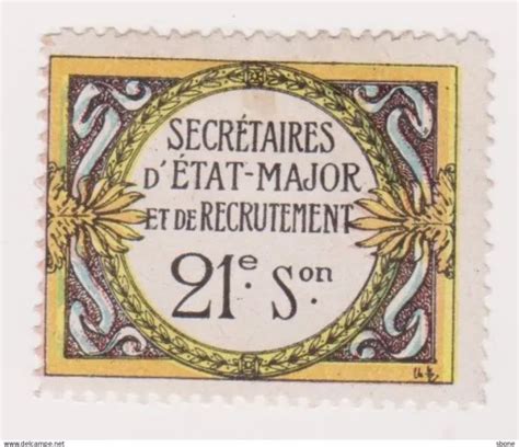 Vignette Militaire Delandre Me Section De Secr Taires D Etat Major