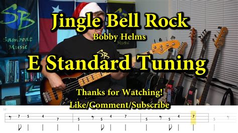 Jingle Bell Rock Bobby Helms Bass Cover With Tabs YouTube