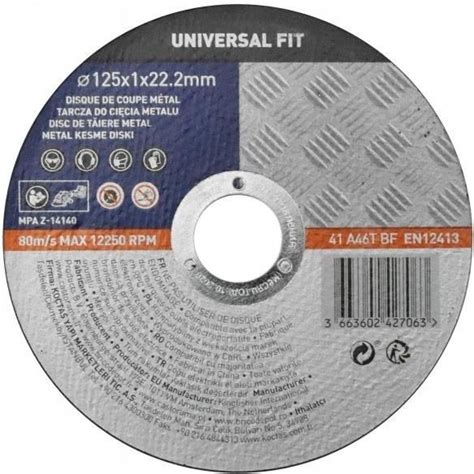 Tarcza Tn Ca Fx Tarcza Do Ci Cia Metalu Universal Fit X Mm Opinie