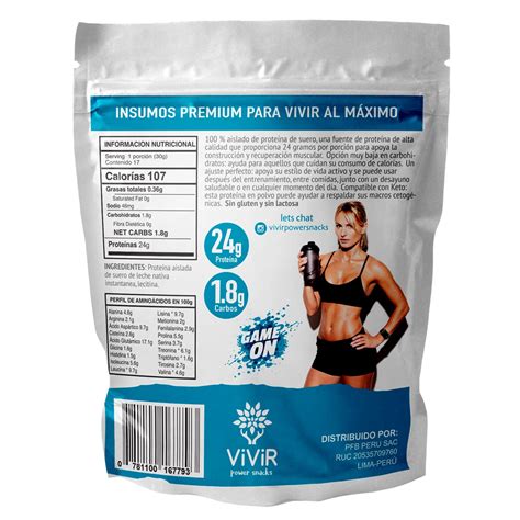 Proteína Aislada De Suero De Leche Whey Protein Isolate Sin Sabor