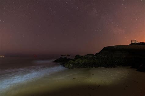 The Red Moon Rising On Singing Beach In Manchester By The Sea Ma Milky