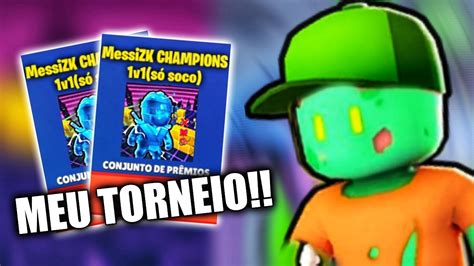 MEU TORNEIO 2V2 CHAMPIONS STUMBLE GUYS AO VIVO BLOCK DASH YouTube