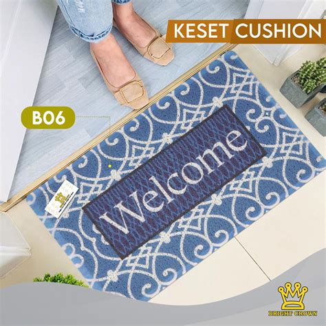 Jual Bright Crown Keset Cushion Printing Mie Bihun PVC Keset Rumah Anti