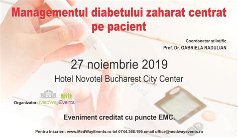 Continuă înscrierile la Conferința medicală Managementul diabetului