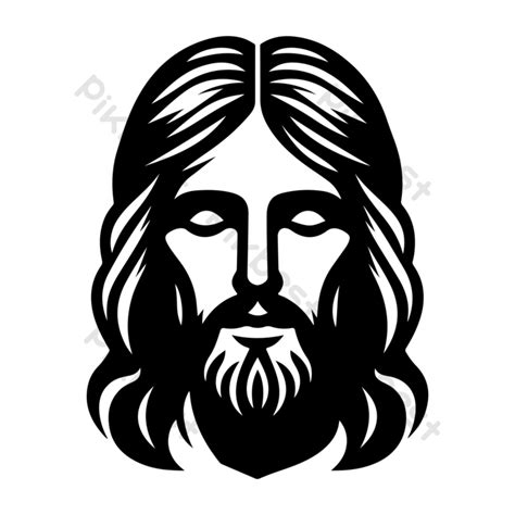 Jesus Silhouette Vector Graphic Png Images Eps Free Download Pikbest