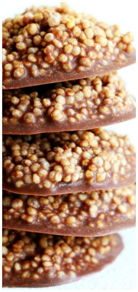 5 Minute Crunchy Chocolate Quinoa Crisps Recipe Healthy Chocolate