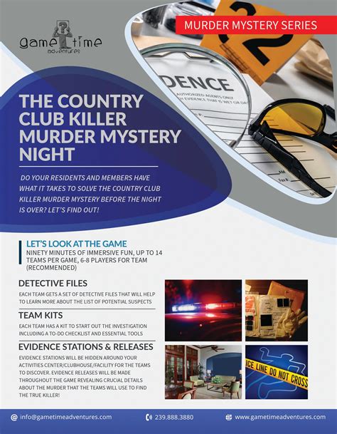 The Country Club Killer Murder Mystery