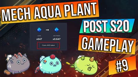 Claiming Our Axs Rewards Plus Some Mech Aqua Plant Gameplay Axie