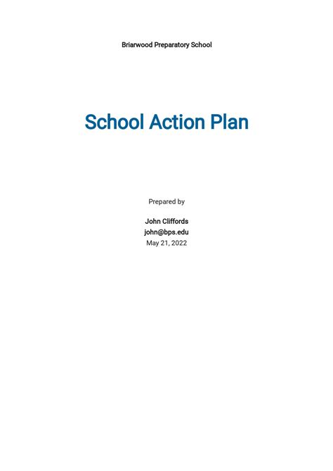 FREE School Plan Templates in Microsoft Word (DOC) | Template.net