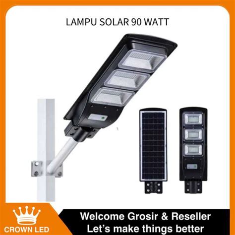 Promo Lampu Jalan Pju Led Solar Cell W Panel Surya Sorot Watt