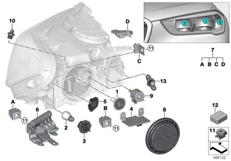 2018 Bmw X1 Head Light Vertical Aim Control Headlight Components Bulbs 63117046049