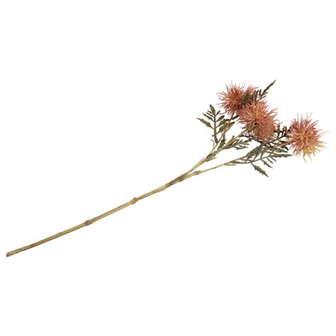 Floristik24 de Künstliche Flockenblume Kunstblumen Herbst 3 Blüten Rot 48cm