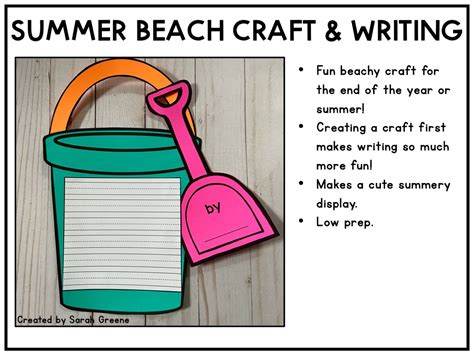 Summer Beach Bucket Craft | Made By Teachers