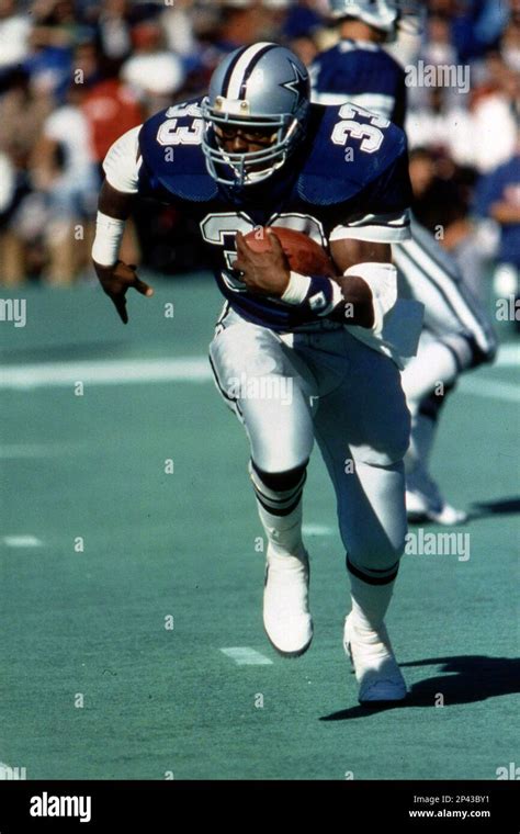 Running Back Tony Dorsett 33 Of The Dallas Cowboys Runs Down Field