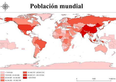 La Geografía Es Más Que Un Quesito Azul PoblaciÓn Mundial