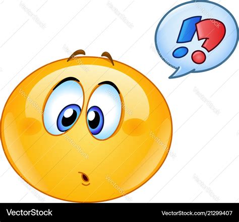 Confused Emoticon With Speech Bubble Royalty Free Vector