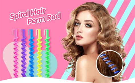 Amazon WILLBOND 100 Pcs Spiral Perm Rods Heatless Curls Overnight