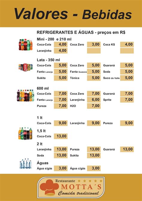 Menu Em Mottas I Restaurante Lages R Manoel Tiago De Castro