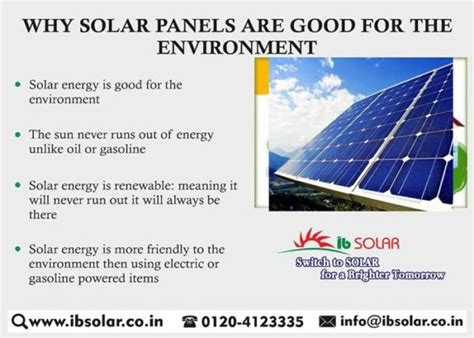 Why Solar Panels Are Good For The Environment Ib Solar