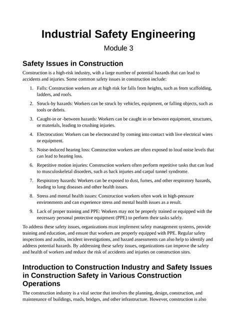 Ise Module 3 Ise Notes Industrial Safety Engineering Module 3