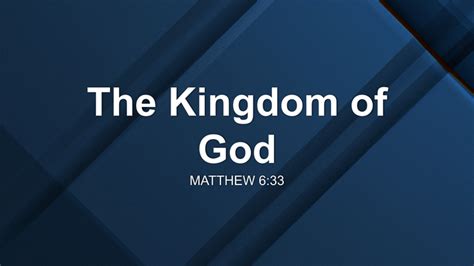 The Kingdom of God Sermon by Sermon Research Assistant, Matthew 6:33 ...