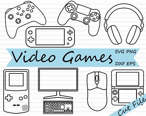 Gamer Svg Bundle Gaming Svg Video Game Clipart Controller Etsy