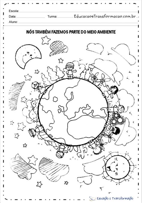 Atividades Sobre Meio Ambiente Colorir Educa O E Transforma O